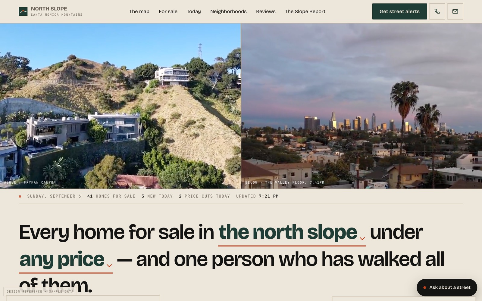 ATLAS — a hyper-local real estate agent website designed by Newmarket Edge