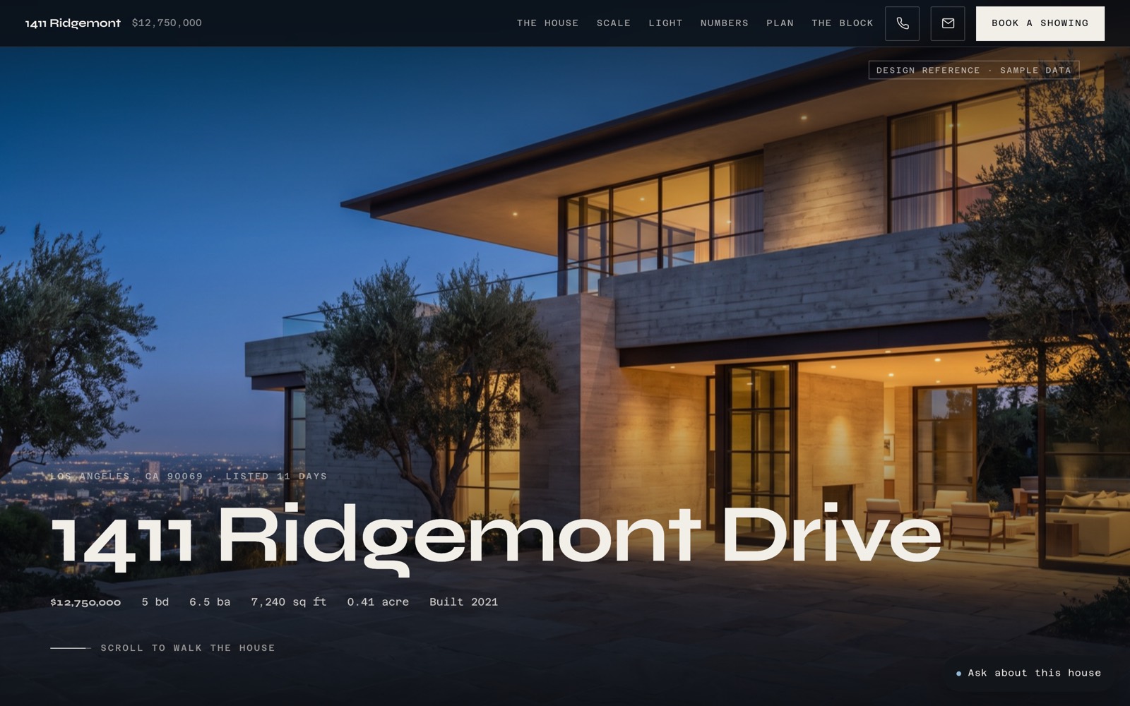 PROPERTY — a single listing real estate agent website designed by Newmarket Edge